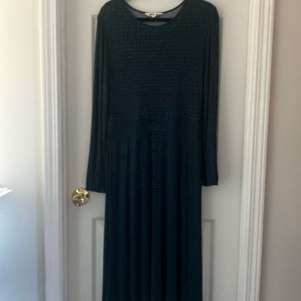 Boden Camille Jersey Midi Dress Size 12 Regular Green Blue Midi